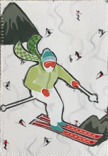 Small Fiber Art: Skier